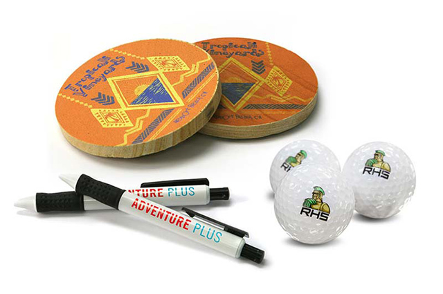 We print on golf and cricket balls